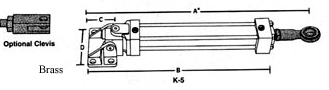hynautic k-5 brass cylinder